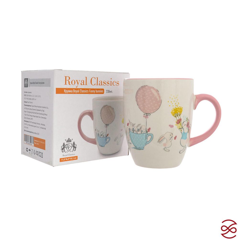 Кружка Royal Classics Funny Bunnies 11,5*8,2*10,1 см, 330 мл