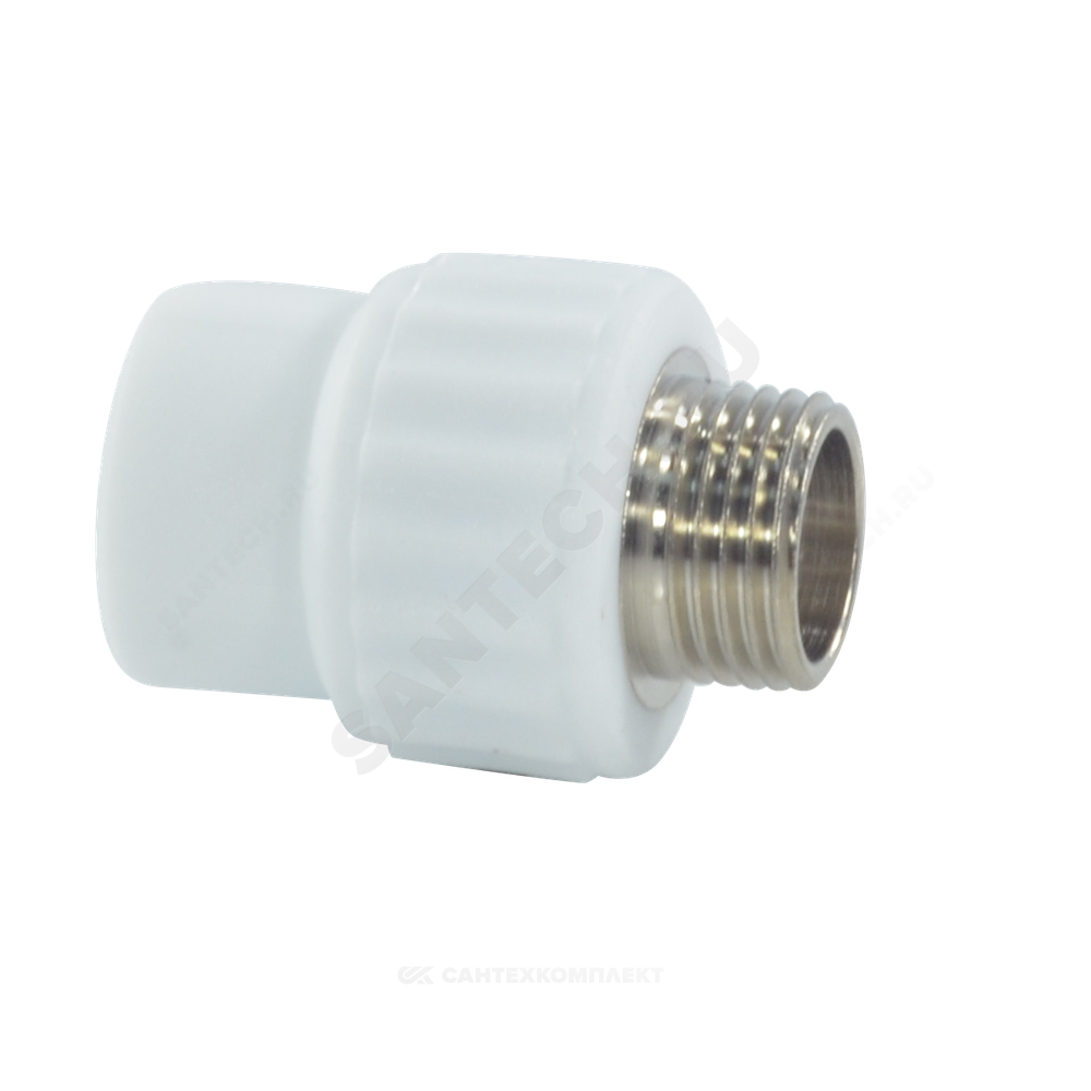 Муфта PP-R комбинированная белая Дн 25х1" НР VALFEX 10130225