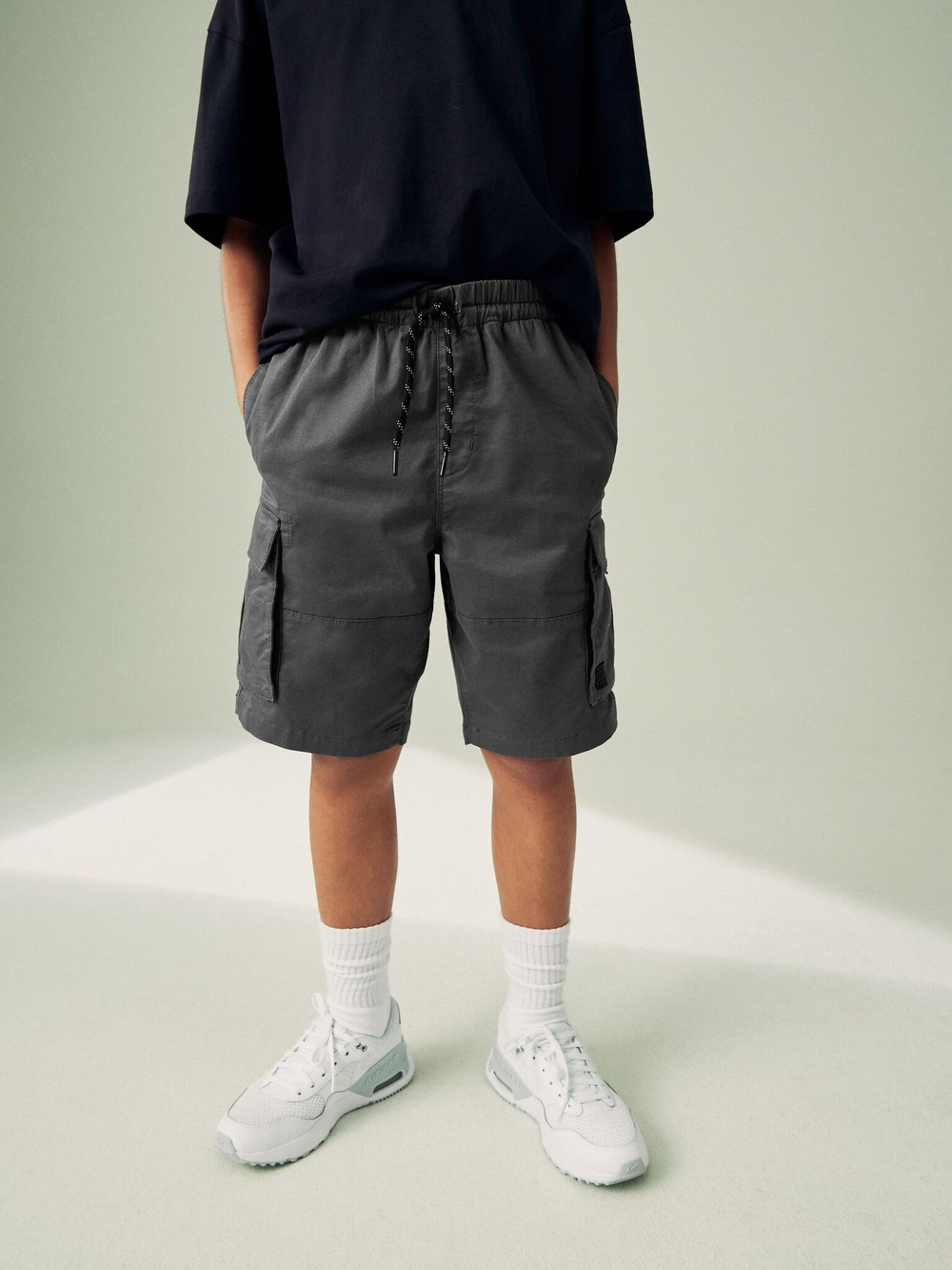 Шорты карго для мальчика Next 338-699, Темно-серый