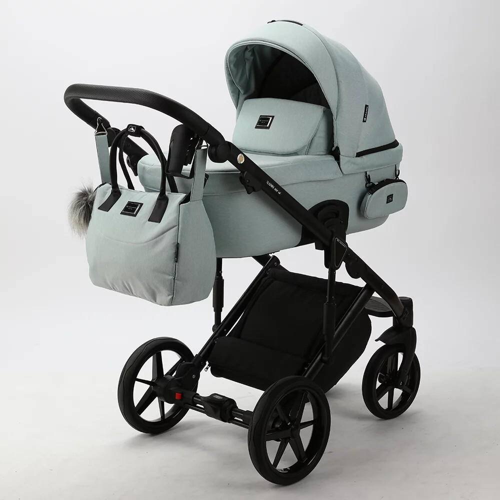 Детская коляска Adamex Lumi Air 3 в 1 L-TK27 TIP (СЕРО-ЗЕЛЕНЫЙ)
