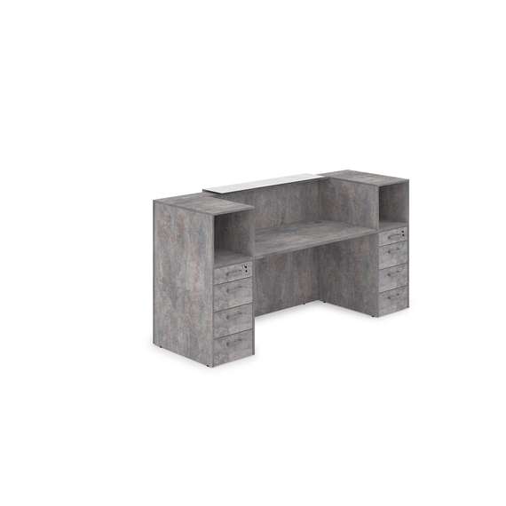 1КРТ-КЛ.004 Комплект Ресепшн с фартуком HPL (2232*751*1149) (без подсветки)