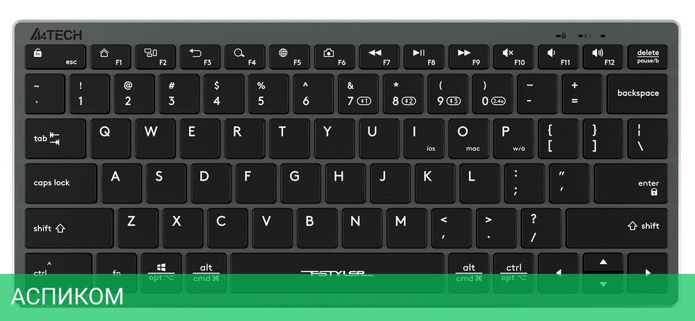 Клавиатура A4Tech Fstyler FBX51C серый