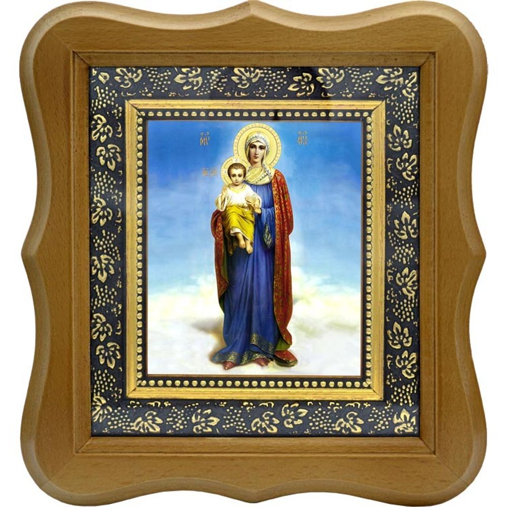 Благодатное Небо (Что Тя наречем). Икона Богородицы на холсте.