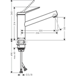 Смеситель для кухни Hansgrohe Zesis M33 74802000 хром