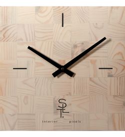 Салют SLT- 22 Часы настенные «CHESS WHITE WOOD»