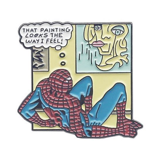 Значок металлический "Человек Паук", р-р 2,8x3см