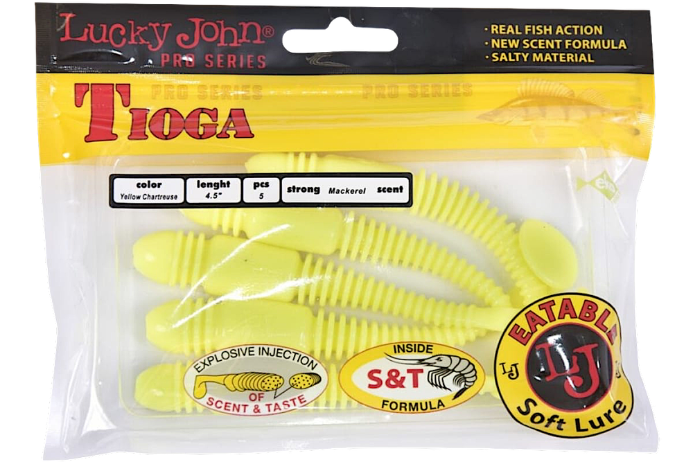 Мягкая приманка Lucky John Tioga Съедобная 2.9" 74мм 7шт 140103 -