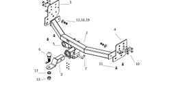 Фаркоп с элект. Smart, на Chevrolet TrailBlaizer 2012-2022 (паспорт и сертификат в комплекте) FA 0600-E, Бизон