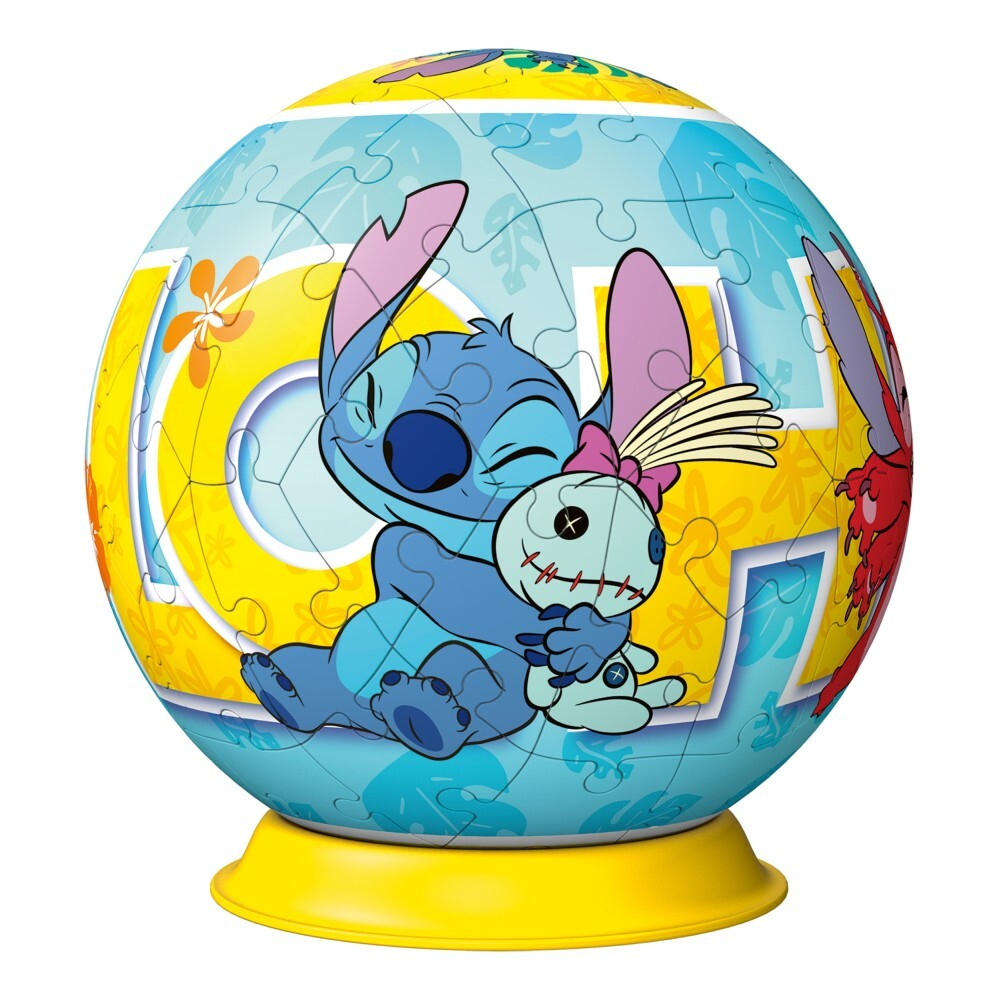 Ravensburger - 3D пазл Шар: Дисней Стич 72 элемента. 115969
