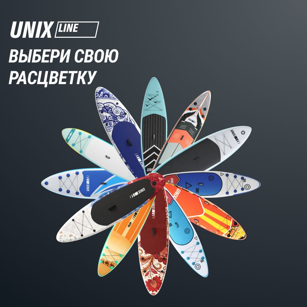 SUP-борд UNIX Line Голубая лагуна / Blue Lagoon (320 см)