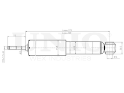 Амортизатор масляный задней подвески UNIO SAB-20026