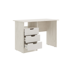 Стол с ящиками Юниор-4, Шарли Белый, Дуб Крафт Белый