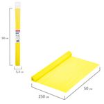 Бумага гофрированная (креповая), 32 г/м2, лимонная, 50х250 см, в рулоне, BRAUBERG, 112521