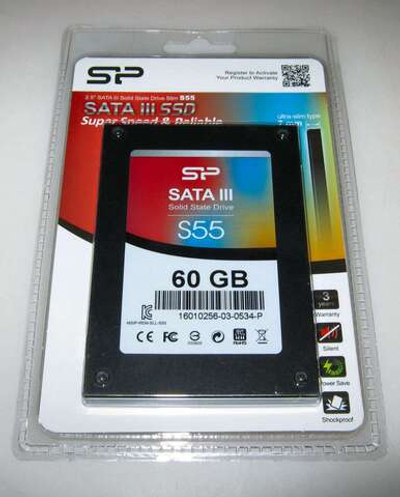 Твердый накопитель SSD SILICON power 2.5*Slim S55 60Gb