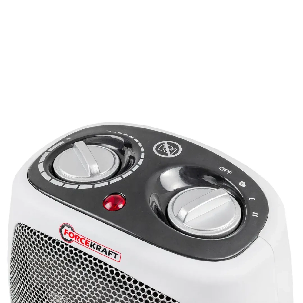 Тепловентилятор электрический (220V,1800W,S обогрева 18м?,защита от перегрева) FORCEKRAFT FK-FH06