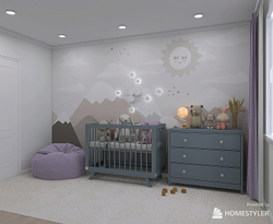 Комод Lillaland Wood Anna 3 ящика серый