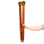 Деревянные спицы для вязания из древесины сосны 35мм/700мм. N17