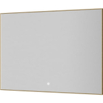 Зеркало прямоугольное Armadi Art Modern 100*70см 543-100-MG подсветка, сенсор, антизапотевание, MATT GOLD