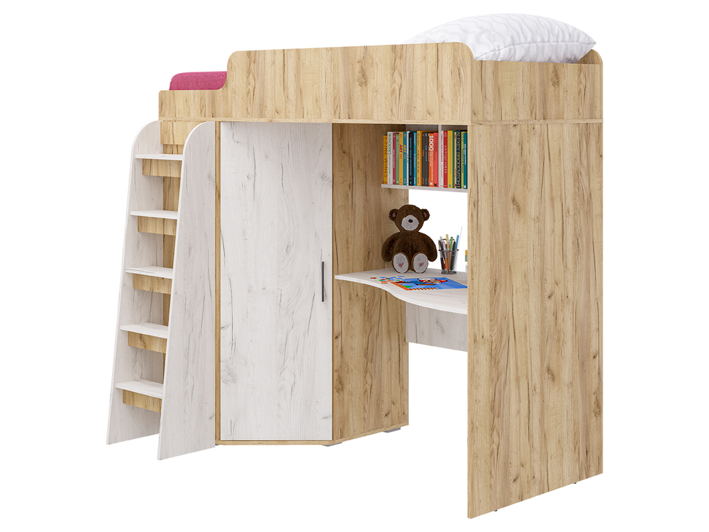 Кровать Морозко Кр.золотой/Кр.светлый