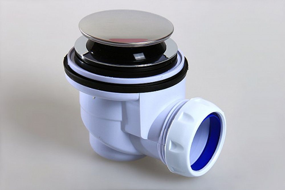 Сифон UNICORN для душ. поддона, чаша 70мм,с лат. хром. выпуском Ø40 1 1/2, без отвода. G422Е