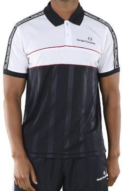 Мужское поло теннисное Sergio Tacchini Nastro Polo - white/navy