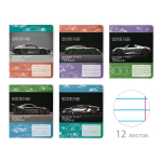 Тетрадь А5 12л. линия "Форсаж", 5 видов (Альт)