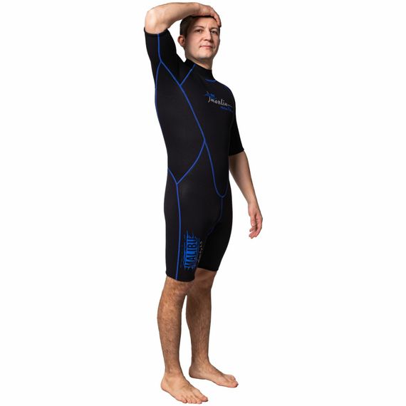 Гидрокостюм мужской Marlin Malibu Shorty Men синий/черный 2,5 мм