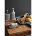 Стакан для зубных щеток slim, светло-серый