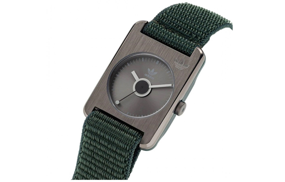 Adidas Originals STREET Wrist Watch Quartz Movement Nylon Strap Gray Dial Women"s Watch 30m Water Resistant