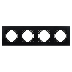 Рамка пластиковая FRM-PERIO-PL-4-BK (Arlight, -) 049759