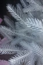 Белая елка «Хрустальная» (Литая хвоя прозрачно-белая) 180 см / 1,8 м