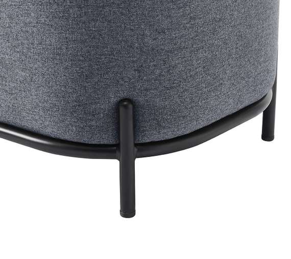 Банкетка Midnight 80 см темно-серая