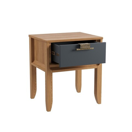 Тумба прикроватная «Бридж» браун/серый 7012