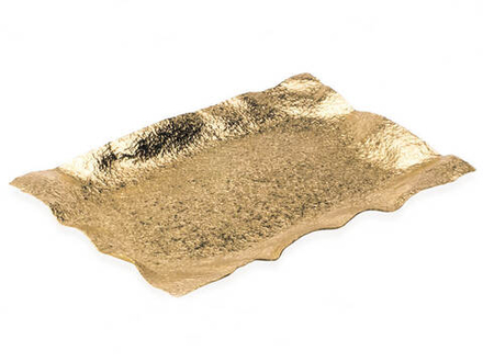 Mukul Goyal Лоток "Скомканный", средний, золотистый MG345