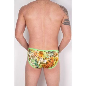 Мужские трусы брифы с разноцветным принтом Cosmos Colors CP40_GYO
