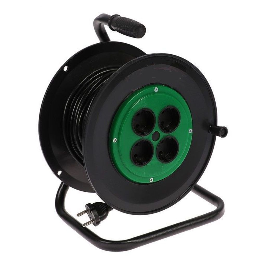 КАТУШКА УДЛИНИТЕЛЯ ПЛАСТИКОВАЯ 4 гнезда без заземления