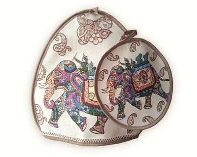 Гобеленовый набор для чайника Индийский Слон