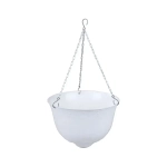 Кашпо Венеция 10л подвес. (диам 330мм) (белый)