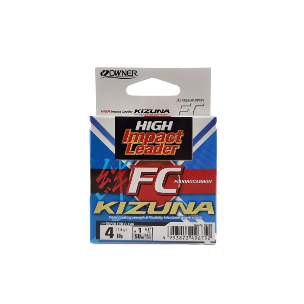 OWNER Леска Kizuna FC super clear 50м 0.17мм 1.81кг