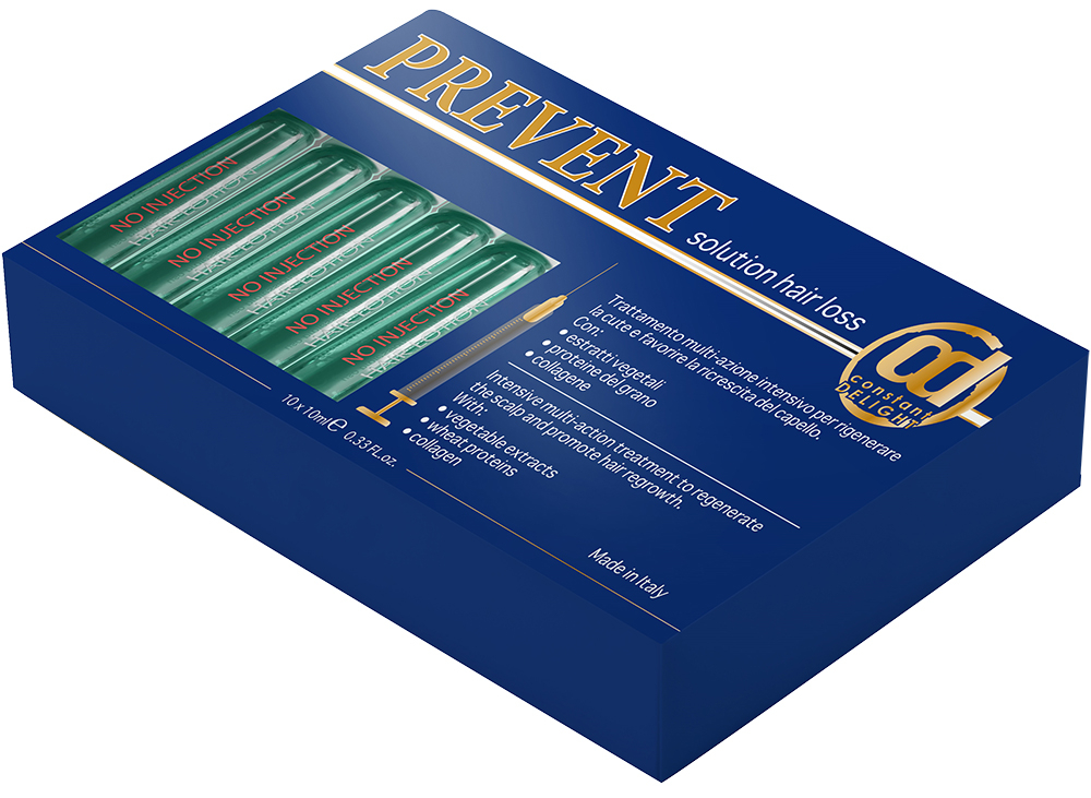 CONSTANT DELIGHT Prevent solution hair force лосьон против выпадения полос с пантенолом и экстрактом пшеницы, 10*10 мл