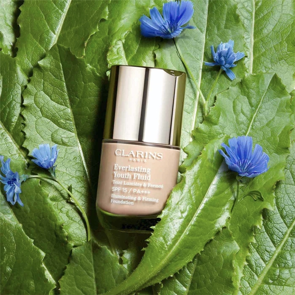 Clarins Everlasting Youth Fluid Foundation - Осветляющий тональный крем SPF 15, 30 ml