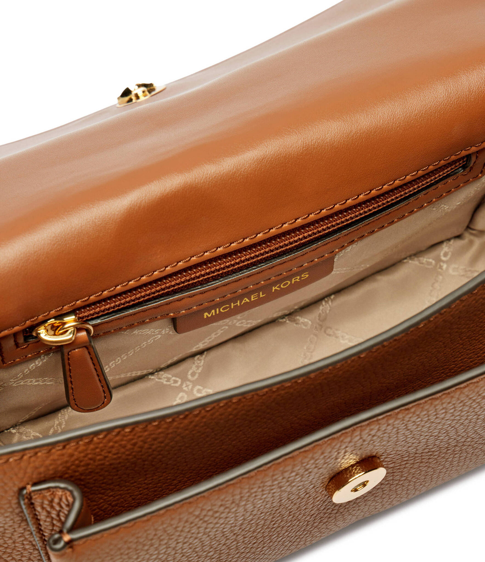 Кожаная сумка через плечо Michael Kors - коричневый(30T4GC7L3T)