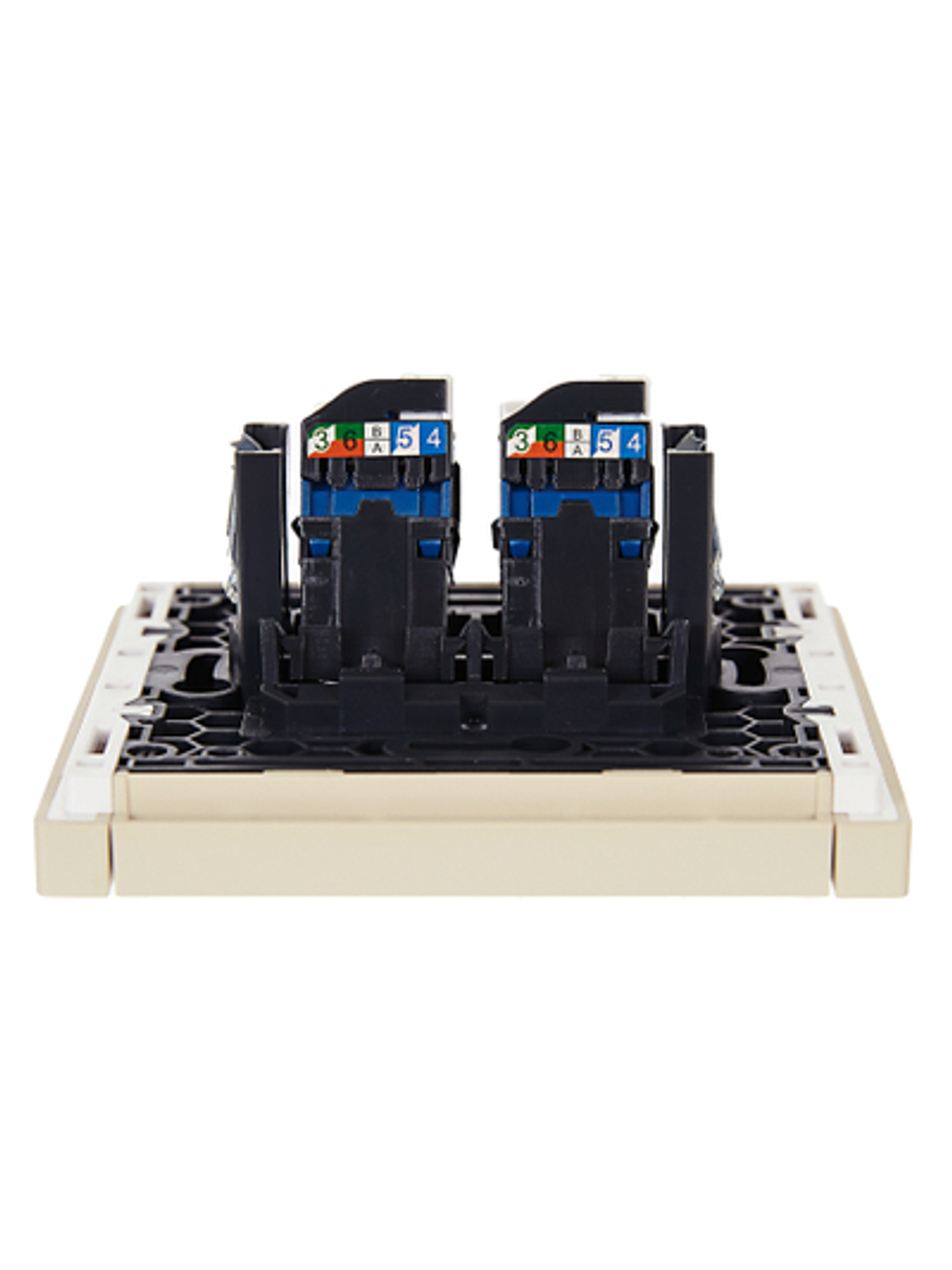 FORTE&PIANO Розетка компьютерная двойная RJ45 кат.6 FP434 ваниль IEK