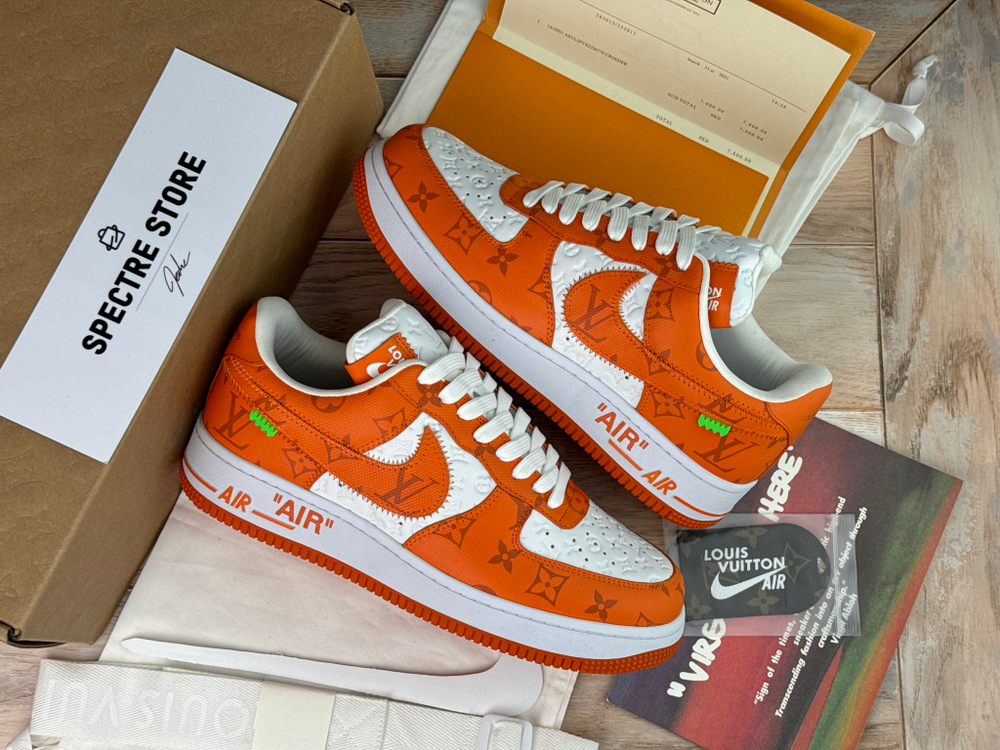 Nike Air Force 1 x Louis Vuitton White Orange