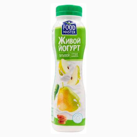 Живой Йогурт Food Master Груша-карамель 280 гр