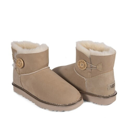Угги Bailey Button Mini II Metallic Sand