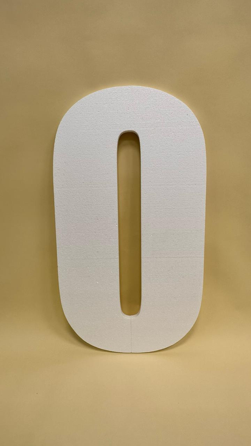 Основа из пенопласта "Цифра 0" толщина 2 см, h - 92 см