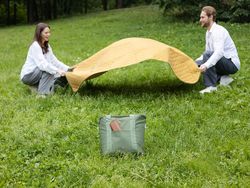 Плед для пикника и отдыха на пляже Smart Picnic, горчичный