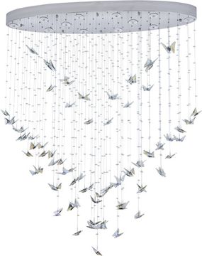 Люстра подвесная 12*GU10 2201/09/12PL хром Crystal Flight Stilfort