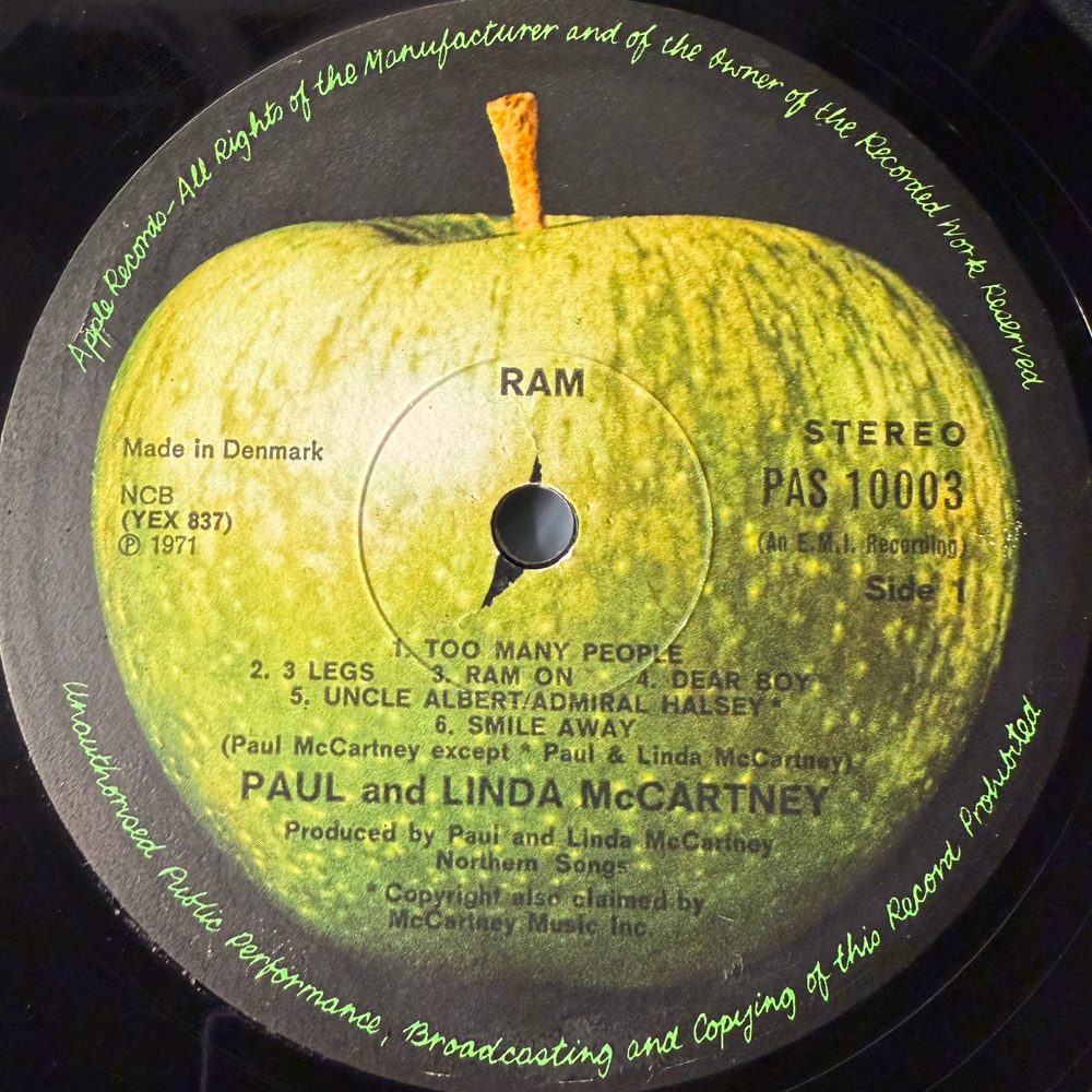 Paul And Linda McCartney - Ram (Дания 1971г.)